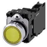 Illuminated pushbutton, 22 mm, roun...