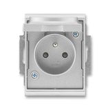 5518E-A02999 08 Socket outlet with earthing pin, shuttered, with hinged lid, IP 44