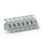 PCB terminal block push-button 2.5 mm² gray