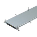 OKA-W5006050R Flushfloor trunking unit blank, locking 2400x500x60