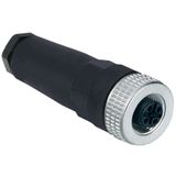 KABEL M,CONNECTOR M12 4P RECHT PVC V 20M