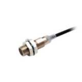 Proximity sensor, inductive, brass-nickel, M12, shielded, 2 mm, NO, 2 E2E 8545G