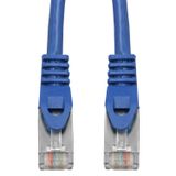 Patchcord RJ45 shielded, Cat.5e, PVC, blue, 0.5m