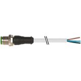 M12 male 0° A-cod. with cable PVC 5x0.34 gy UL/CSA 1.5m