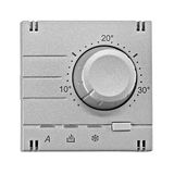 Analog thermostat - top part, heating/cooling, silver