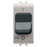 MINIATURE CIRCUIT BREAKER - C CHARACTERISTIC - 1P+N 16A 230Vac - 1 MODULE - NATURAL SATIN BEIGE - CHORUSMART