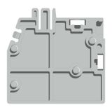 Flange for securing female connectors, colour grey, for VPC series