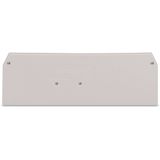 End and intermediate plate 2.5 mm thick light gray