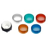 Head for pilot light, Harmony XB5, Ø22 mm with 5 colour plain lenses integral led