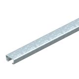 AMS3518UP2000FT Profile rail unperforated, slot 16.5mm 2000x35x18