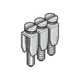 BJM5D-5 POLES, JUMPER BAR, 5MM SPACING, 24 A, DIN RAIL MOUNT