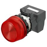 M22N Indicator, Plastic projected, Red, Red, 24 V, push-in terminal A2265038C