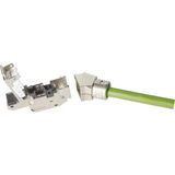 RJI MF-PN RJ45plug Cat5, 4p IDC angl.35°