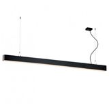 Linear Suspended L2540 4000K Black Dim. Station Ul