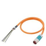 Power cable pre-assembled type: 6FX5002-5DS54 (1FT/1FK/1PH for SINAMICS) 4x 6+2x1.0 C, 6FX5002-5DS54-1AB0