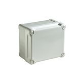 ABS box IP66 IK07 RAL7035 Int.H105W105D125 Ext.H116W116D133 Opaque cover H80