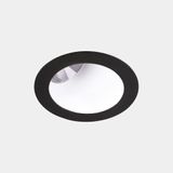 Downlight Play Deco Asymmetrical Round Fixed 17.7W LED warm-white 2700K CRI 90 45.3º ON-OFF Black/White IP54 1378lm