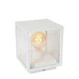 Lucide CLAIRE - Pedestal lamp - 1xE27 - IP54 - White