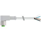 M12 female 90° A-cod. with cable F&B PVC 4x0.34 gy UL/CSA 10m