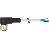 M12 female 90° A-cod. with cable PUR 5x0.34 gy UL/CSA+drag ch. 2m