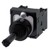 Coordinate switch, 22 mm, round, plastic, black, 2 switch positions, vertical, momentary contact type, without  3SU1100-7AD10-1NA0-Z Y11