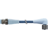 M12 male 0°/M12 fem. 90° A F&B Pro TPE-S 4x0.34 bu UL rob+dragch 2m