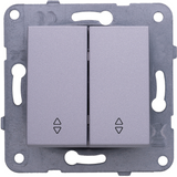 Karre Plus-Arkedia Silver (Quick Connection) Two Gang Switch-Two Way Switch