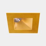 Downlight Play Deco Asymmetrical Square Fixed 6.4W LED neutral-white 4000K CRI 90 28.4º ON-OFF Gold/Gold IP54 543lm