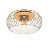 Tamil ceiling lamp E27 antique steel/wood