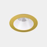 Downlight Play Deco Symmetrical Round Fixed 6.4W LED warm-white 2700K CRI 90 14.4º ON-OFF Gold/White IP54 527lm