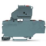 2202-1711/1000-541 3-conductor fuse terminal block; with pivoting fuse holder; with end plate