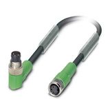 SAC-3P-M8MR/1,0-PVC/M8FS4331BK - Sensor/actuator cable