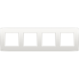 Fourfold faceplate, 71 mm centre distance, Niko Original white