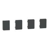 Push button sensor Flex, KNX, system design, 4-fold, rocker, anthracite