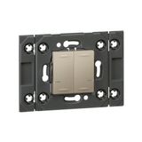 574247 Wireless double light switch