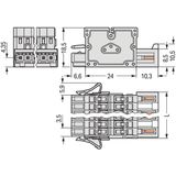 2-conductor combi strip;100% protected against mismating;1.5 mm²;light