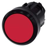 Pushbutton, 22 mm, round, plastic, red, pushbutton, flat, latching, Push-to-release...3SU1000-0AA20-0AA0-Z Y19