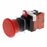 Emergency stop switch, non-illuminated, 40mm dia, push-lock/turn-reset A22E7008H