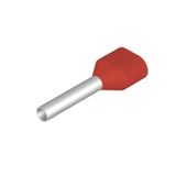 Wire end ferrule, Twin wire-end ferrule, 1.5 mm², Stripping length: 15