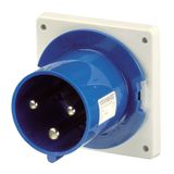 Panel mounted inlet, 63A3p6h230V, IP44