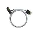 PLC-wire, Digital signals, 24-pole, Cable LiYY, 1 m, 0.25 mm²