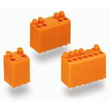 PCB terminal block push-button 1.5 mm² orange