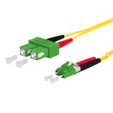 OpDAT patch cord SC-D APC/LC-D APC OS2, 10.0 m