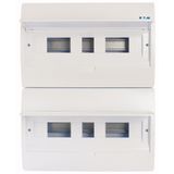 ECO Compact distribution board, surface mounted, 2-rows, 18 MU, IP40