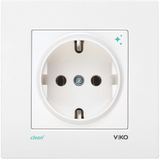Karre Clean White Earthed Socket