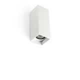 KOV WHITE SQUARE WALL L. LED 2x6W 2700K 23°/23°