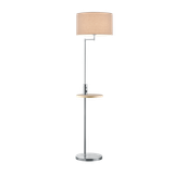 Claas floor lamp E27 brushed steel