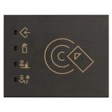 Outdoor KNX RFID card switch  black