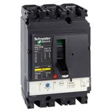 circuit breaker ComPact NSX100N, 50 kA at 415 VAC, TMD trip unit 32 A, 3 poles 3d