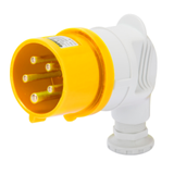 90° PLUG - IP44 - 3P+E 32A 100-130V 50/60HZ - YELLOW - 4H - SCREW WIRING